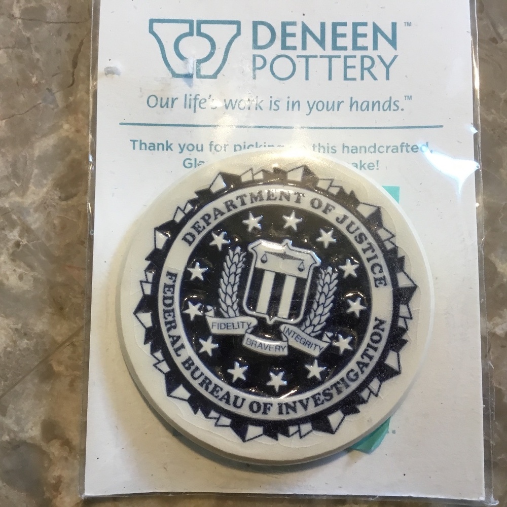 FBI Magnet (Deneen Pottery)